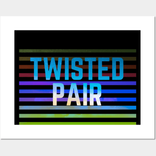 twisted pair Mask Posters and Art